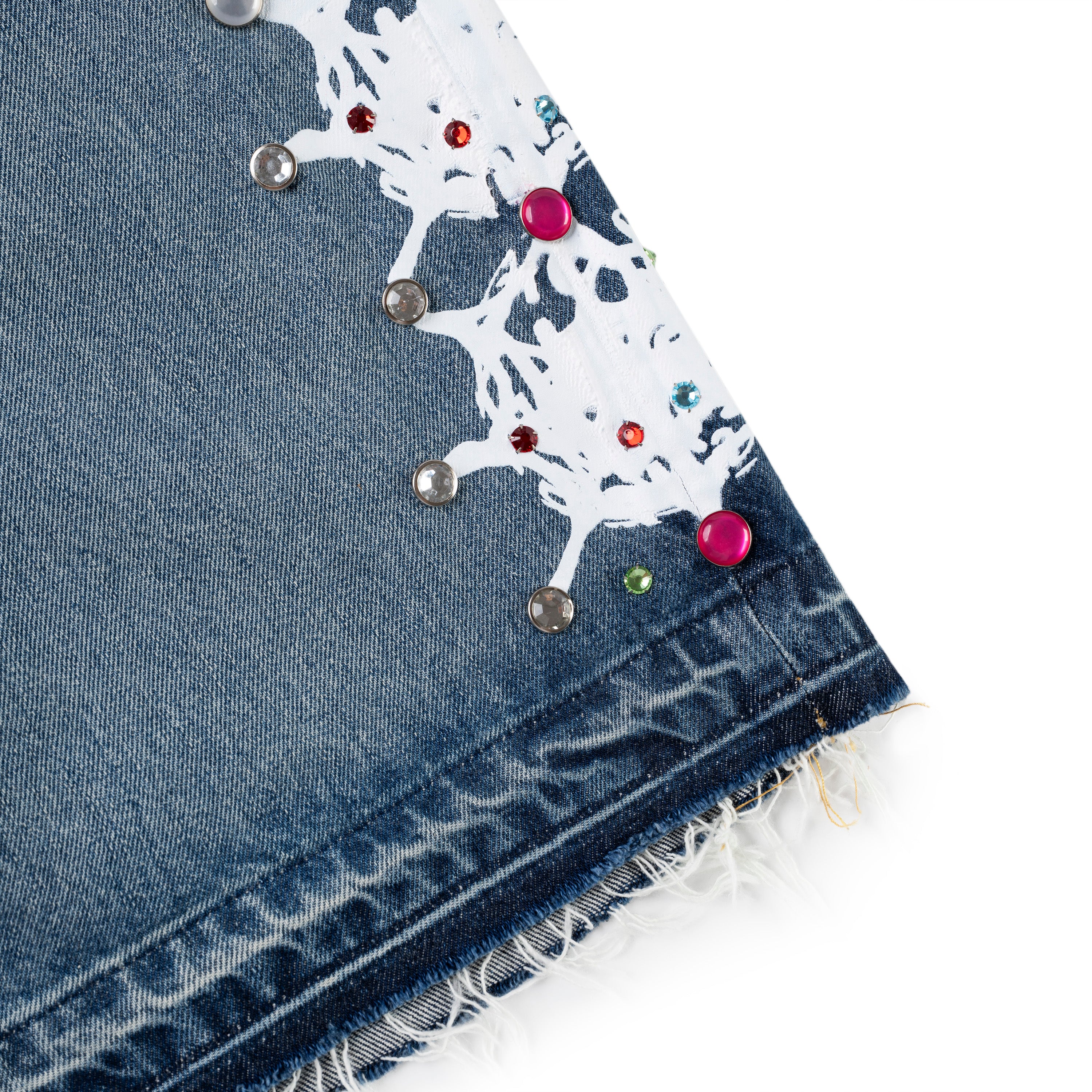 WEB STONE DENIM SHORT - Image 7