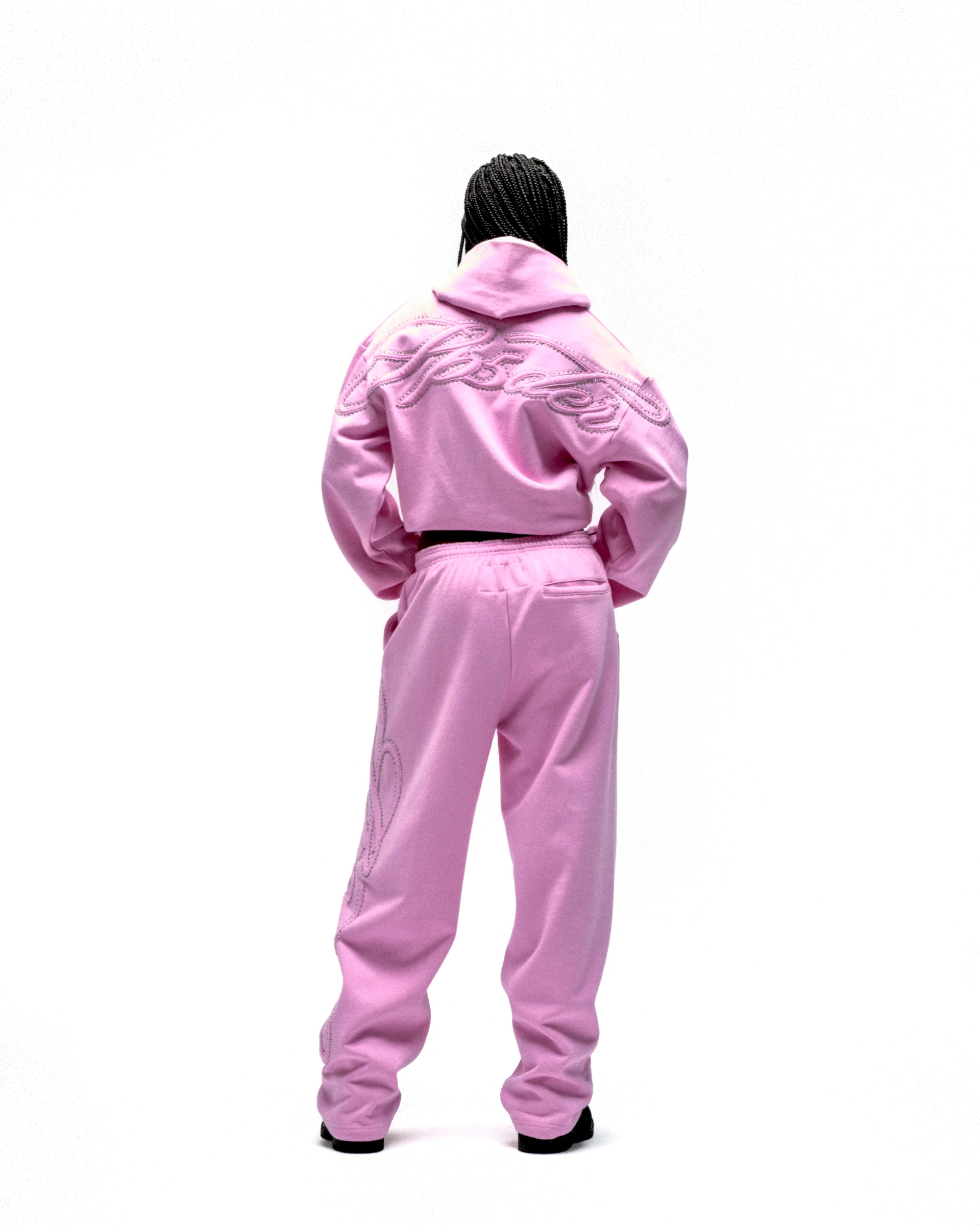 RHINESTONE SCRIPT ZIP HOODIE - Image 11