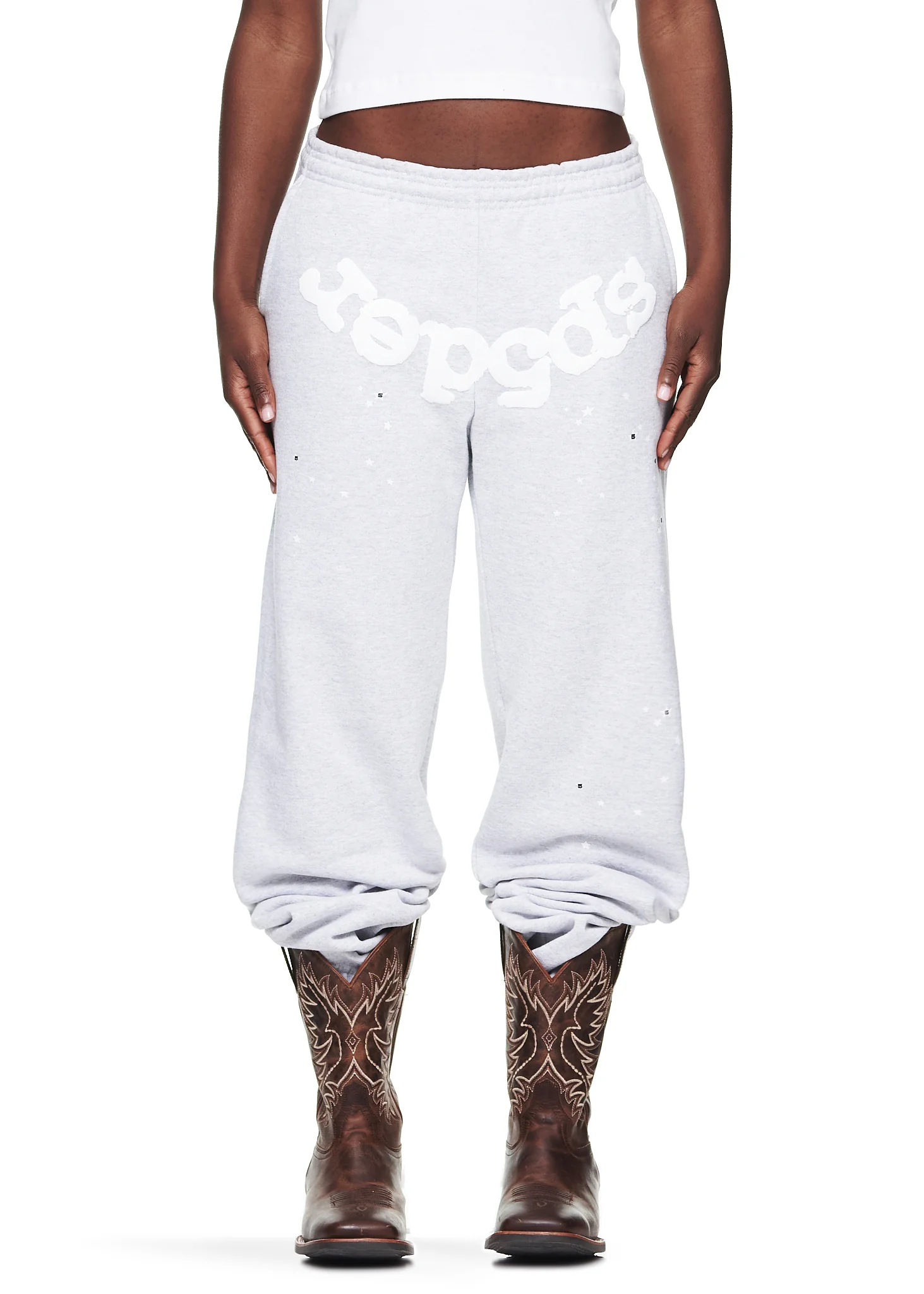 HEATHER GREY OG WEB SWEATPANT - Image 3