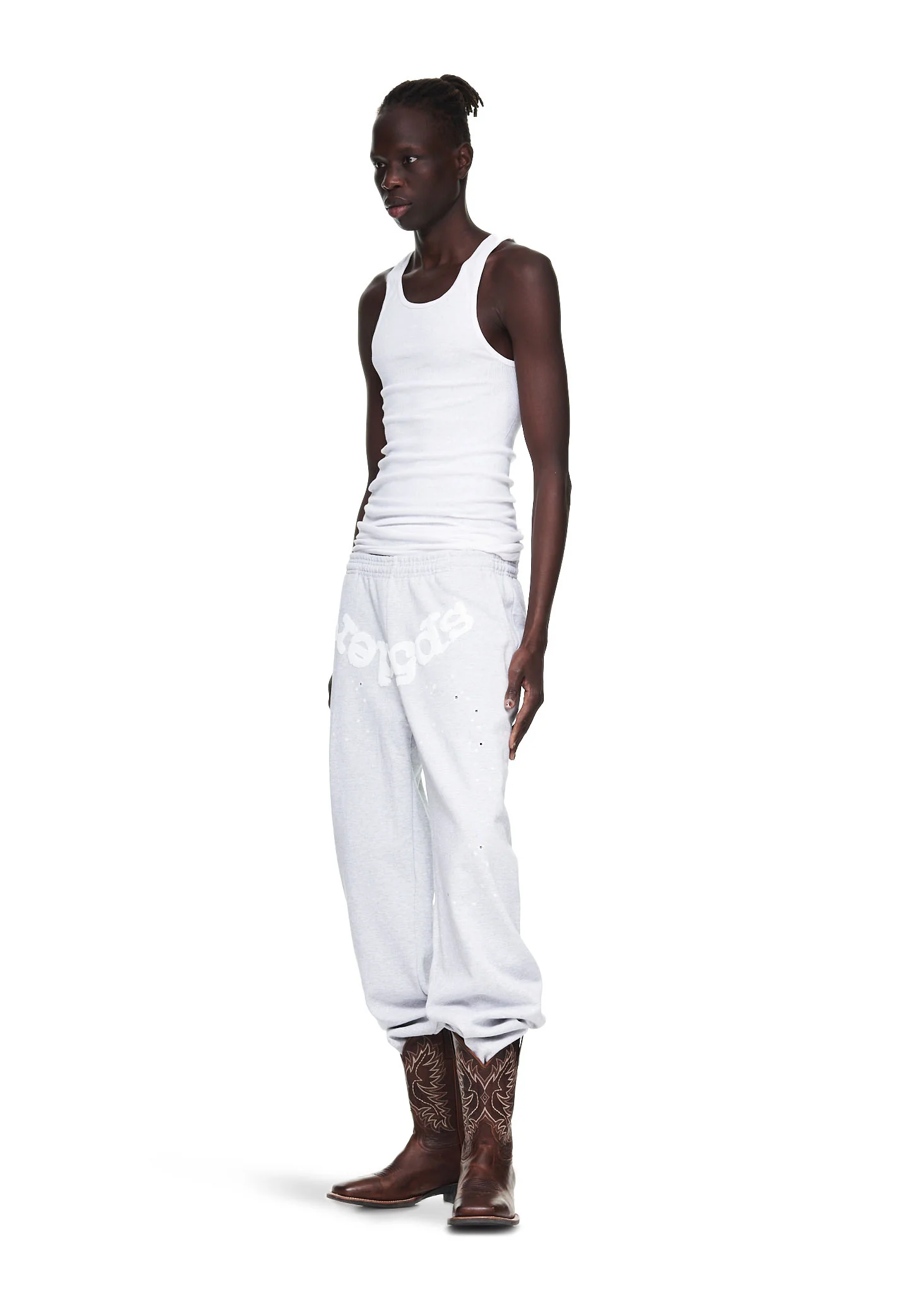 HEATHER GREY OG WEB SWEATPANT - Image 6