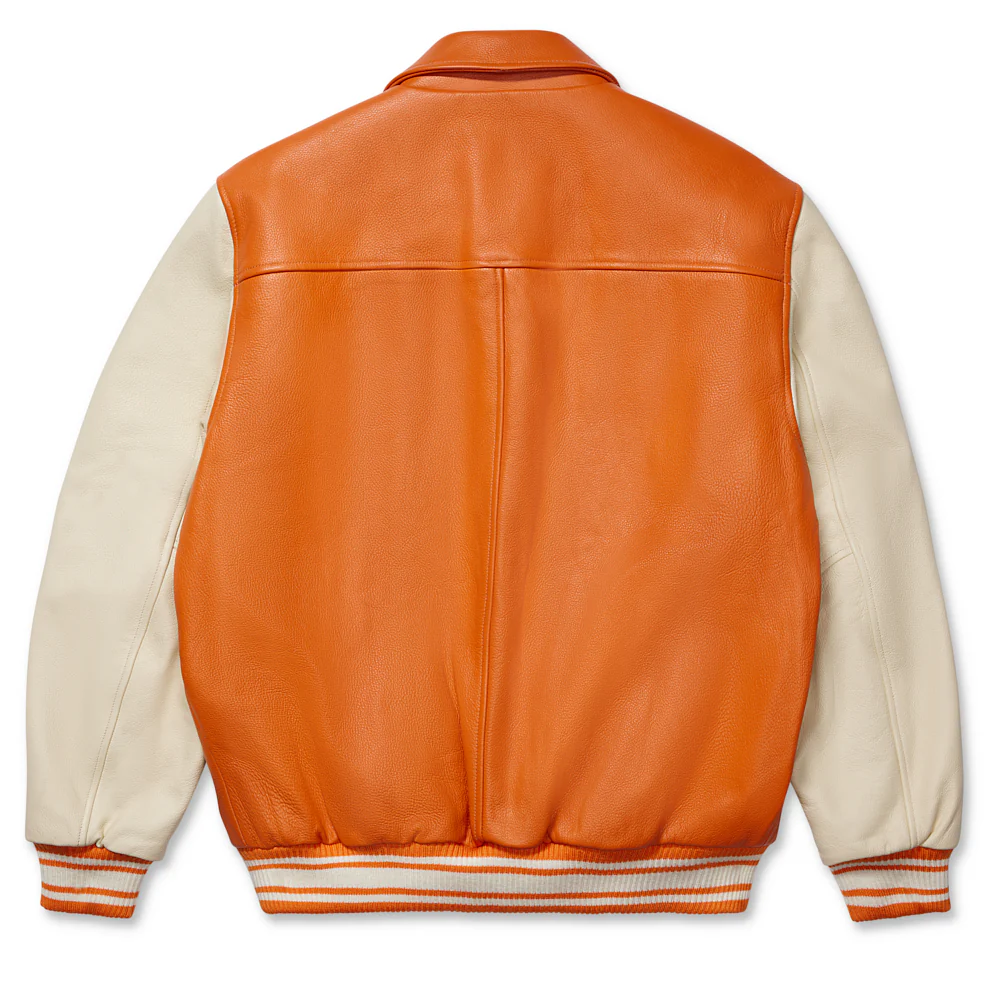 LEATHER VARSITY JACKET - Image 2