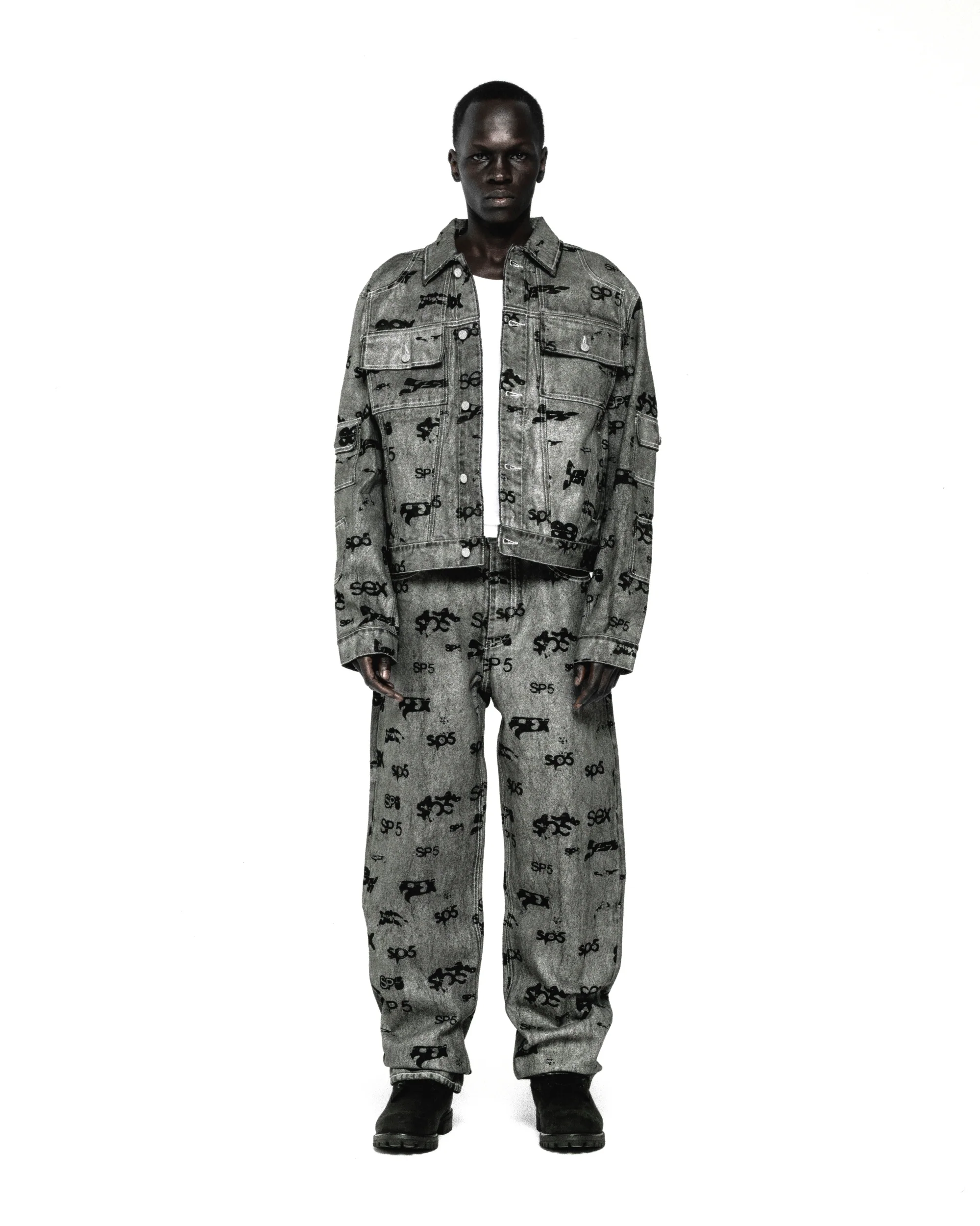 SEX AOP FOIL TRUCKER JACKET - Image 12